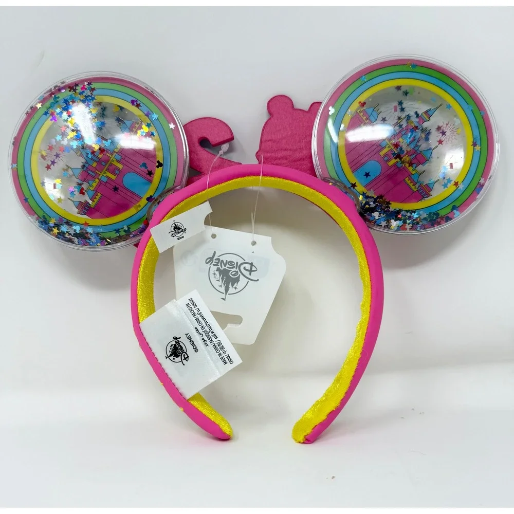 Disney Mickey Mouse 2024 Ears Headband Confetti Shaker‎ NWT